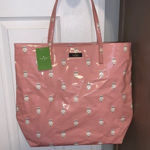 Kate Spade Pink Owl Tote Bag-NWT